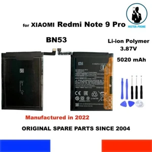 BATERIA GENUINA BN53 OEM XIAOMI REDMI NOTE 9 PRO MAX M2003J6B1I 5020mAh NUEVA - Photo 1/10