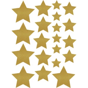 Accenti Gold Shimmer Stars - Taglie Assortite - Confezione da 60 - Foto 1 di 1