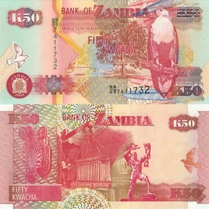 Zambia 50 Kwacha (2003) - Eagle/Zebra/p37d UNC - Picture 1 of 3