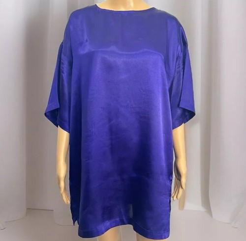 UNDERCOVER Abito da notte vintage Victoria's Secret viola raso taglia M etichetta oro abito da notte setoso