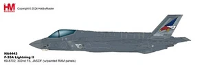 Hobby Master HA4443, F-35A Lightning II 69-8702, 302nd FS, JASDF (w/painted RAM) - Picture 1 of 6