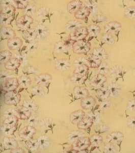 BTHY Robyn Pandolph Morning Glory Moda Fabrics Very Early OOP Yellow Stripe - Picture 1 of 3