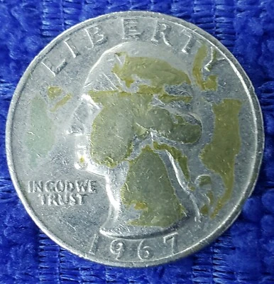 1967 Washington Quarter  25 CENT No Mint Mark COIN - Image 1 of 3