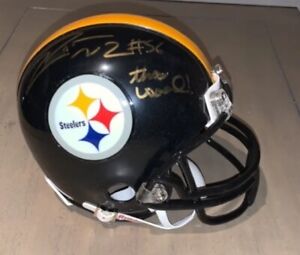 LaMarr Woodley Autographed Pittsburgh Steelers Mini Helmet