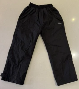 Trespass Waterproof & Windproof black trousers TP50 Age 7-8 (122-128cm) - Picture 1 of 6