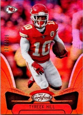 2018 Certified Football Tyreek Hill Numbered of 225 - Image 1 of 2