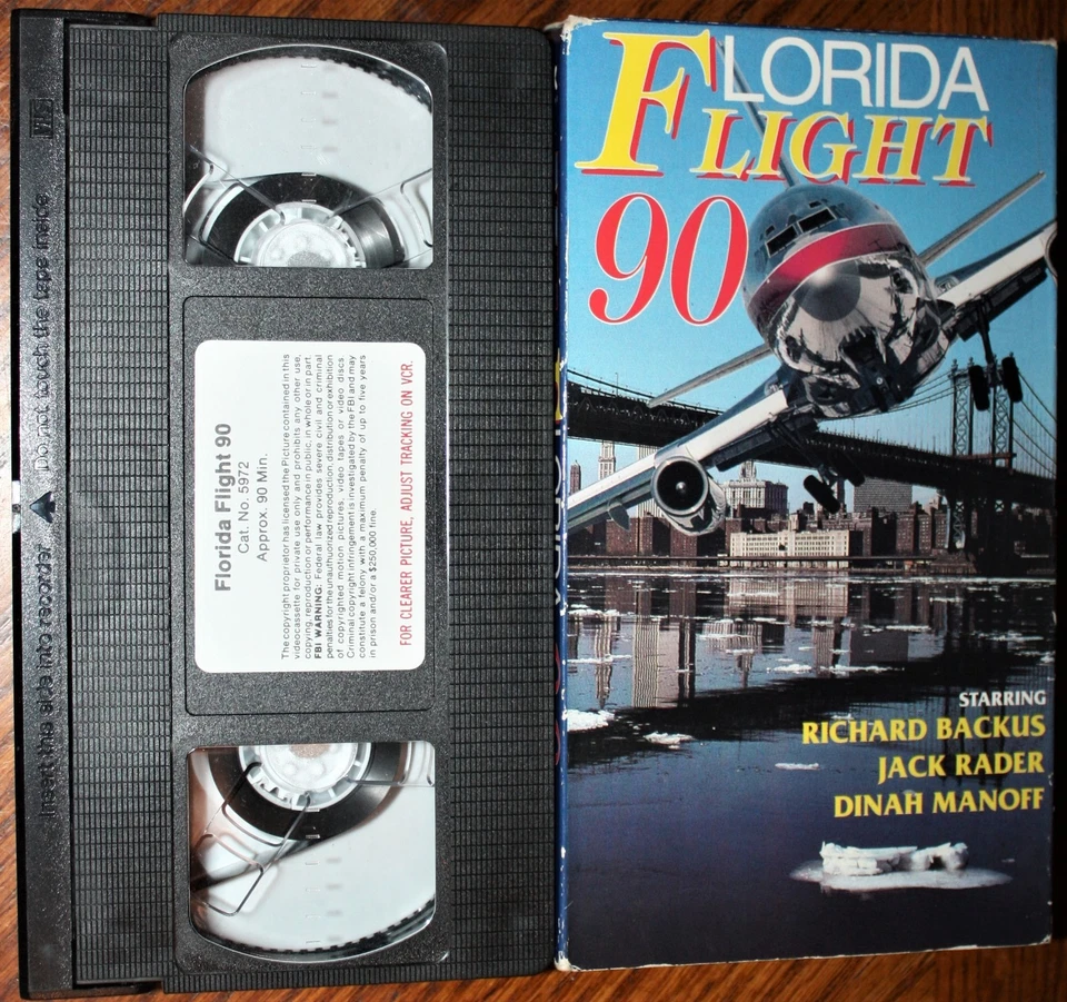FLORIDA FLIGHT 90 (vhs) Richard Backus, Jack Rader, Dinah Manoff. VG Cond. Rare - Image 1 of 1