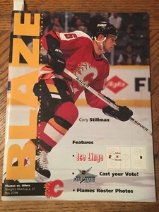 Calgary Flames GameNight Blaze Magazine Edmonton Oilers Nov27 1998 NHL Hockey - Picture 1 of 9