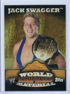 2010 Topps WWE JACK SWAGGER World Championship Material Insert Card #W15 - Bild 1 von 2