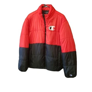 Champion Authentic Athleticwear Men’s Jacket Zipper Front Red /Black Size Large - Picture 1 of 6