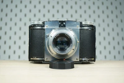 Braun PAXINA 29 medium-format viewfinder camera + PRAXAR 75/2.9 lens FUNCTIONAL! Foto 1 de 4