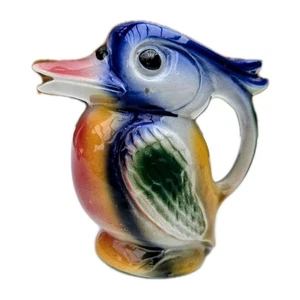 Kookaburra Jug / Creamer By C & Co. Art Deco, 1939 England, Vibrant Colours - Picture 1 of 14