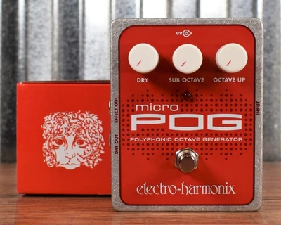 Electro-Harmonix Micro POG Polyphonic Octave Generator Guitar Bass Effects Pedal - Image 1 of 4