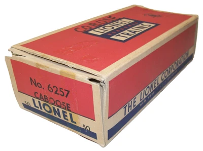 Lionel Posguerra 6257-50 Tipo SP-Caboose Original 2-Ciudades Goma-Sello SOLO CAJA Foto 1 de 4