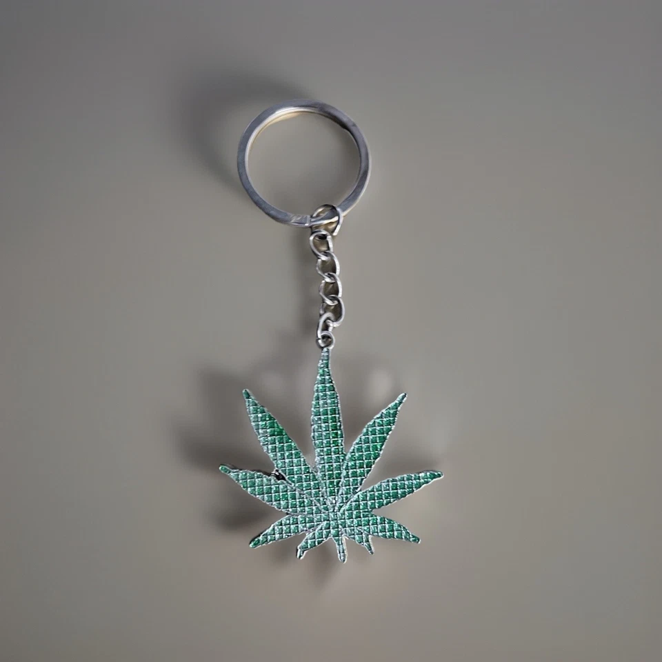 Hemp Leaf Motif Keyring (Genuine from Amsterdam) - Image 1 of 1