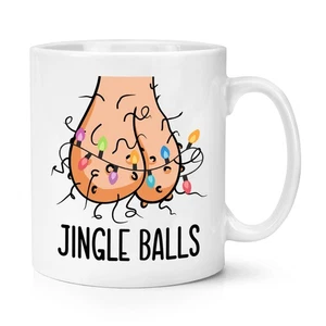 Tazza tazza Jingle Balls 10 oz Babbo Natale segreto testicoli maleducati papà scherzo divertente umorismo cazzo - Foto 1 di 1