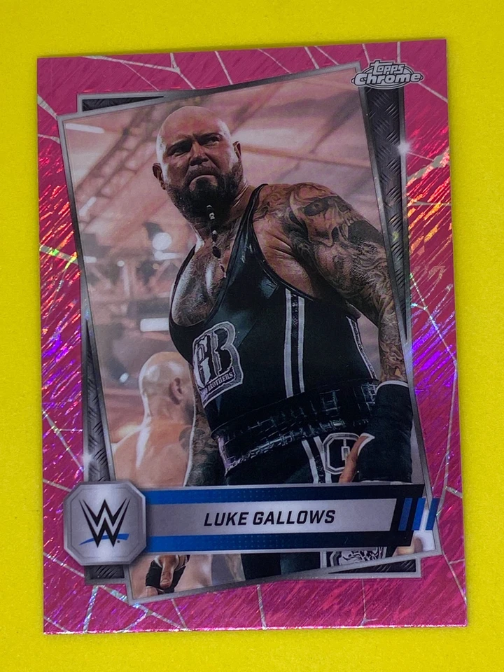 Luke Gallows WWE Topps Chrome 2025 Pink Shimmer Refractor Wrestling Trading Card - Image 1 of 1