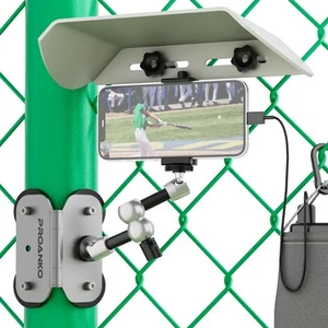 Magnetische Handyzaunhalterung mit Schirm für iPhone, Mevo Start, GoPro, Montage... - Bild 1 von 8