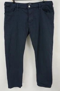 34 Heritage Courage Men's 40 x 34 Blue Mid Rise Straight Stretch 5 Pocket Pants - Picture 1 of 12