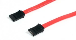 Neu, SATA Kabel 24 Zoll 2 Fuß gerade rote Festplatte optisches Laufwerk Daten P3, USA - Bild 1 von 1