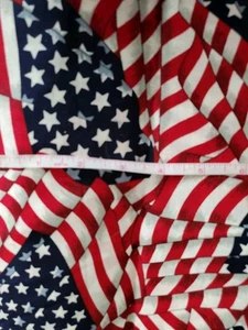 Cranston Print Works Stoff gewellte amerikanische Flaggen - Bild 1 von 2