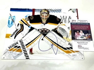 Foto autografiada firmada por Tuukka Rask de 8x10 Boston Bruins JSA autenticada - Imagen 1 de 1