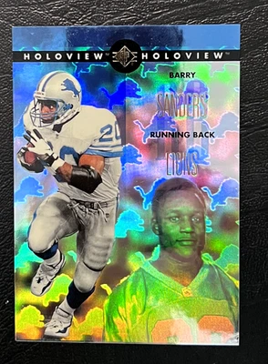 1996 SP Holoviews #20 Barry Sanders Detroit Lions - NrMt+ - Image 1 of 2