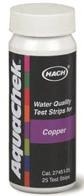 AquaChek Copper 661454 Swimming Pool SPA Hot Tub Copper Test Strips Kit 25ct - Image 1 of 2