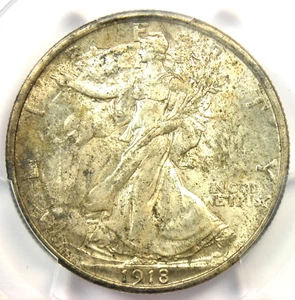 1918-P Walking Liberty Half Dollar 50C (1918) - PCGS Uncirculated Detail UNC MS - Picture 1 of 4