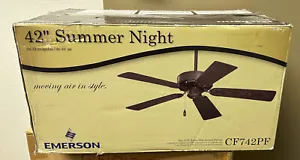 Emerson CF742PFORB 42" Summer Night Indoor/Outdoor Ceiling Fan Oil Rubbed Bronze - Picture 1 of 6