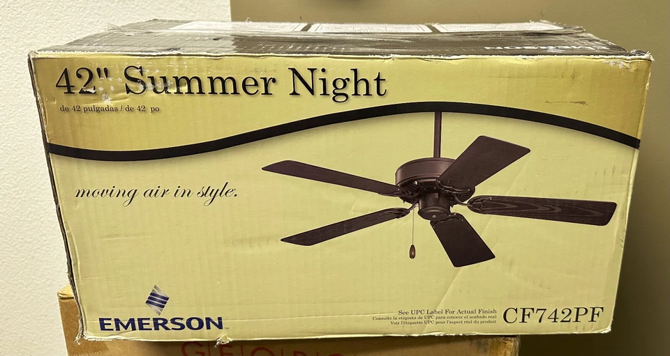 Emerson CF742PFORB 42" Summer Night Indoor/Outdoor Ceiling Fan Oil Rubbed Bronze - Image 1 of 4