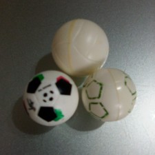 Lotto 3 palloni Subbuteo