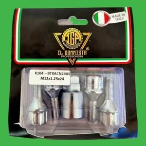 K104 KIT BULLONI ANTIFURTO RUOTE 12x1,25x24 CONICO PER ALFA ROMEO 164, GTV - Bild 1 von 4