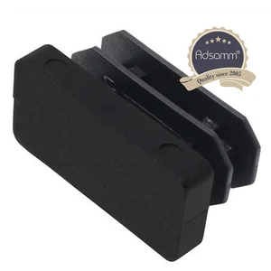 32 x Lamellenstopfen / 15x30 mm / Innen 11x26 - 13x28 mm / Schwarz / rechteck... - Bild 1 von 3