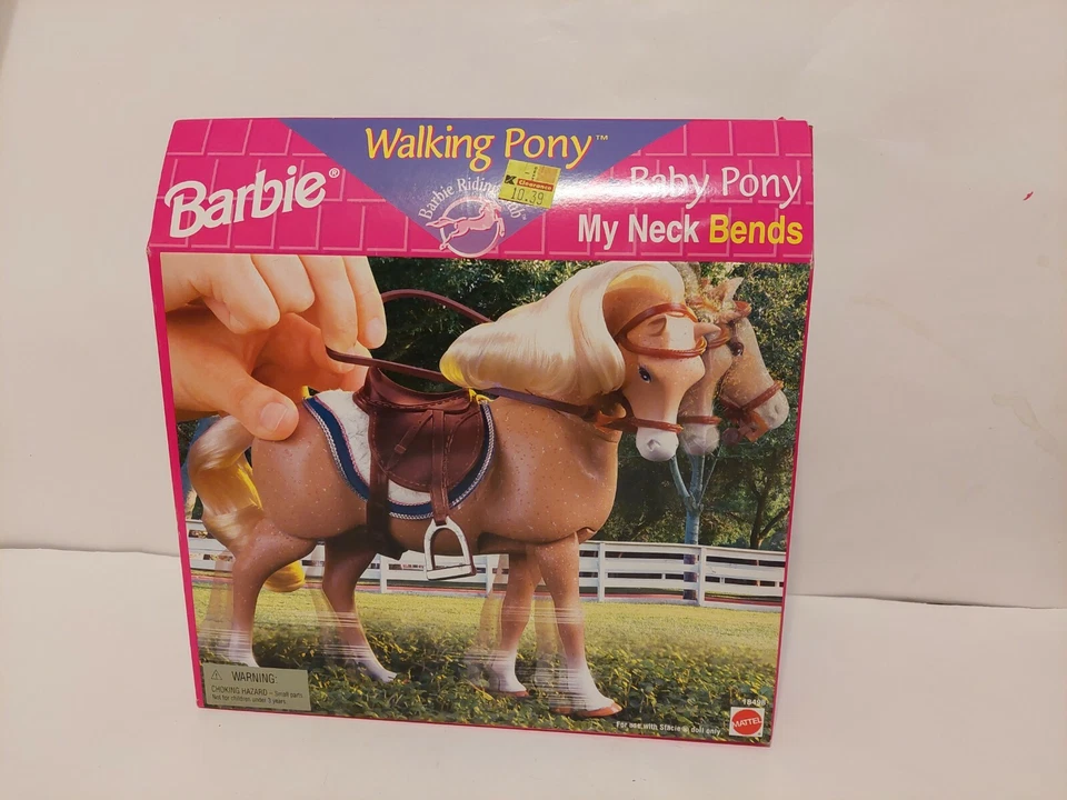 1997 Barbie Riding Club Walking Baby Pony My Neck Bends Mattel 18498