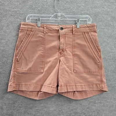 Pantalones Cortos Anthropologie Mujer 28 Rosa Algodón Lino The Wanderer 5.5" Entrepierna LEER Foto 1 de 4