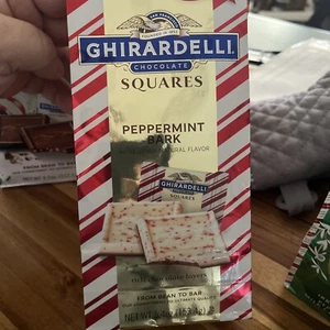 GHIRARDELLI Peppermint Bark Chocolate Squares, 5.4 Oz Bag - Picture 1 of 3
