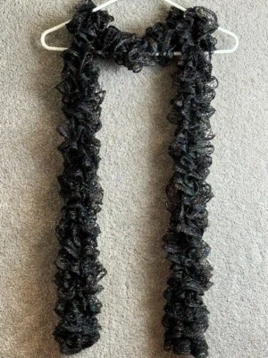 Bufanda con Volantes 70" Brillante Metálico Hilo Arco Iris Hada Grunge Bruja Capricho Foto 1 de 3