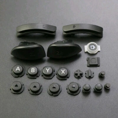 Left & Right Button Trigger Pad Set For Nintendo Switch Joy-con Complete Black - Image 1 of 4