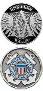 United States American Valor Coast Guard Military Challenge Coin - Picture 1 of 1