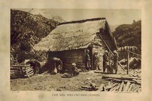 Case Man,vers Cao Bang-Tonkin-Cliché Agence Economique Indochine - Imagen 1 de 2