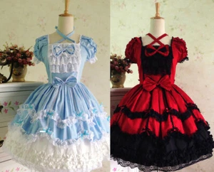 Classic Lolita Gothic Dresses Cosplay Costume Dress Slip Dress Tea Time - Picture 1 of 10