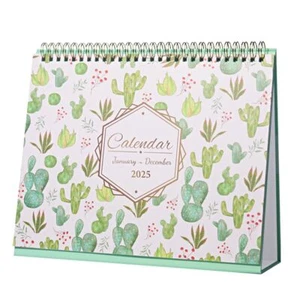 2025 Desk Calendar Small Standing Flip Calendar with Monthly Notepads Jan.202... - Picture 1 of 7