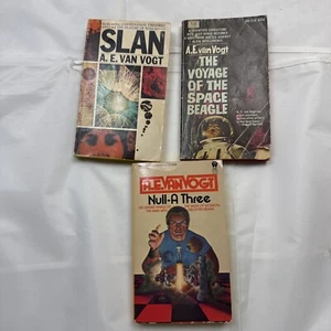 A. E. Van Vogt 3 Vintage Science Fiction Paperback book lot Golden Age Sci-Fi - Picture 1 of 9