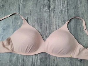 Pearl By Venus® Size 38D Lace Back Wireless Bra Beige - Picture 1 of 7