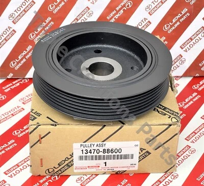 1347088600 Genuine Toyota Pulley Engine Crankshaft 13470-88600 US Stock OEM - Image 1 of 3
