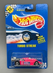 Mattel Hot Wheels Turbo Streak 104 1990 embalaje original - Imagen 1 de 2