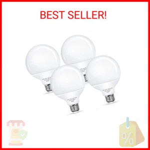 G25 LED Vanity Light Bulbs, 100W LED Globe Bulb Equivalent, 9W LED Vanity Bulbs - Picture 1 of 2
