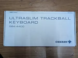 Cherry Ultraslim Trackball Mechanical Keyboard G84-4400 Black. New In Box. - Picture 1 of 3