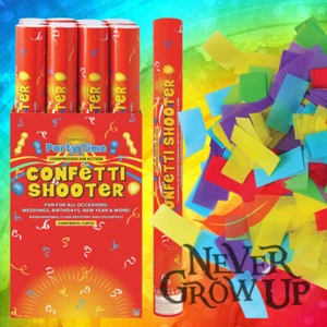 6 x Confetti Cannons - 50cm - Shooter Party Popper Wedding - Picture 1 of 4